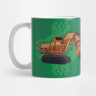 Excavator Geometric Mug